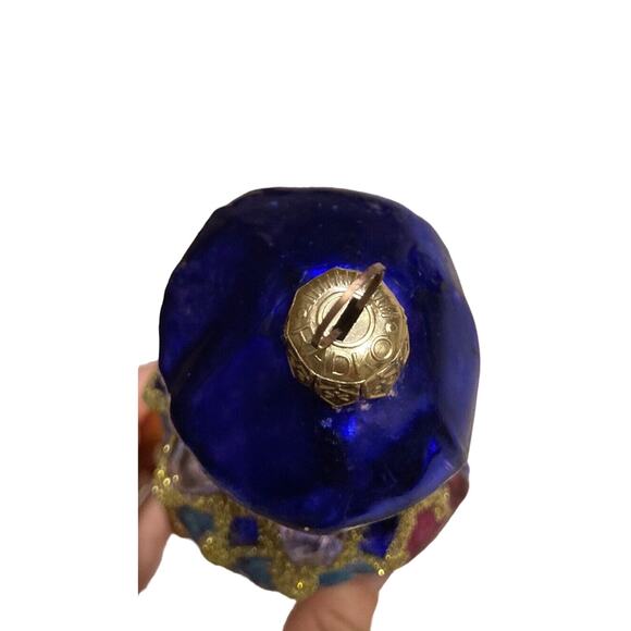 CHRISTOPHER RADKO ROMEOW GLASS CATNIP WITH INSTRUMENT FIDDLE ORNAMENT 7” VINTAGE - Picture 7 of 8